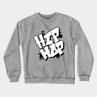 Black N White Hip Hop Crewneck Sweatshirt